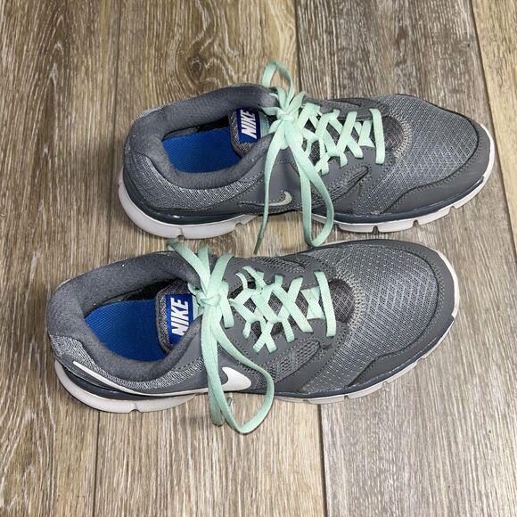 Nike Flex Experience Run 3 Running Shoes Gray Aqua Womens Size 7.5 - 652853-013 - Picture 2 of 11